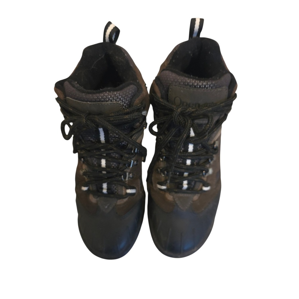 Open Country Mens Brown Leather Hiking Boots Trail Shoes 9